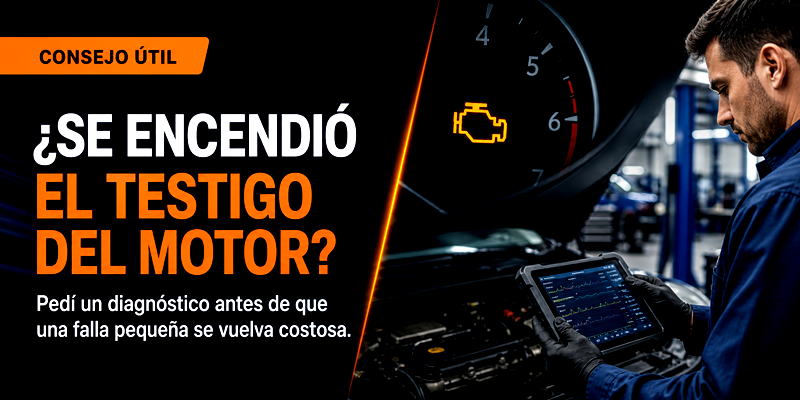 Consejo útil sobre el testigo del motor